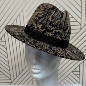 Snake Print Fedora - Fashion Nova